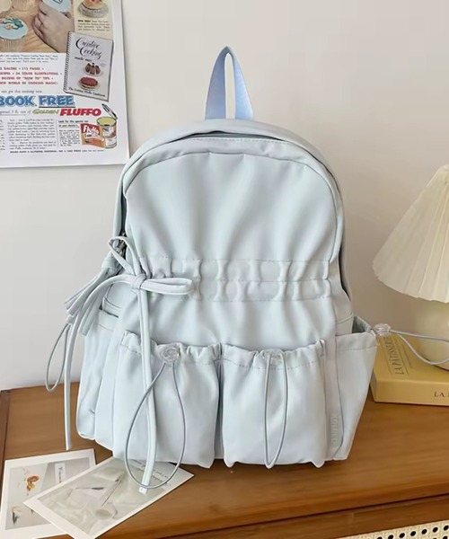 Port（ポート）の「【 Port / ポート 】 ドロスト リボン ギャザー リュック #（バックパック/リュック・レディース・ブラック/ピンク/ブルー/ホワイト/ホワイト系その他・FREE）」の13枚目の写真