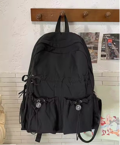 Port（ポート）の「【 Port / ポート 】 ドロスト リボン ギャザー リュック #（バックパック/リュック・レディース・ブラック/ピンク/ブルー/ホワイト/ホワイト系その他・FREE）」の22枚目の写真