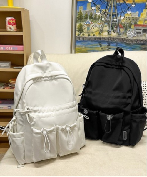 Port（ポート）の「【 Port / ポート 】 ドロスト リボン ギャザー リュック #（バックパック/リュック・レディース・ブラック/ピンク/ブルー/ホワイト/ホワイト系その他・FREE）」の20枚目の写真