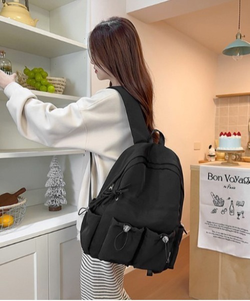 Port（ポート）の「【 Port / ポート 】 ドロスト リボン ギャザー リュック #（バックパック/リュック・レディース・ブラック/ピンク/ブルー/ホワイト/ホワイト系その他・FREE）」の21枚目の写真