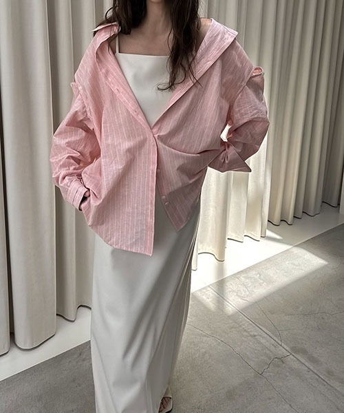 removable sleeve stripe SH（シャツ/ブラウス）｜WILLFULLY