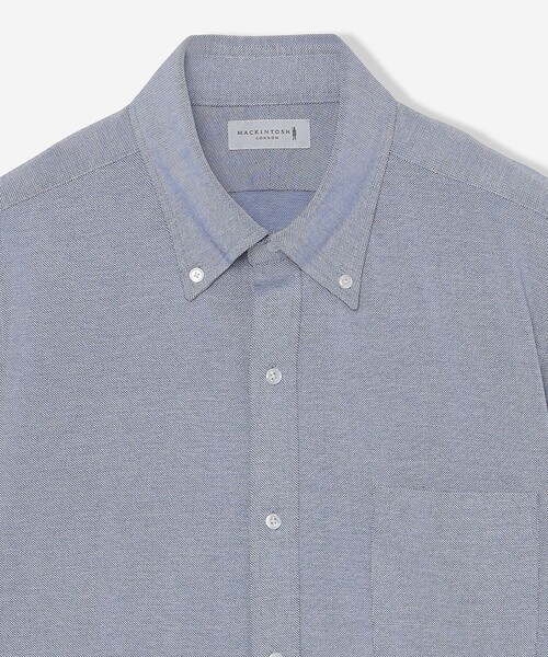 MACKINTOSH LONDON（マッキントッシュ ロンドン）の「【FLEX JERSEY】交編鹿の子ジャージー半袖シャツ（シャツ/ブラウス・メンズ・グレー/ブルー系その他7・S/M/XL/L）」の8枚目の写真