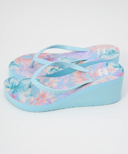 BILLABONG(ビラボン)の「BILLABONG レディース FLIP FLOPS PLATFORM PRINT ビーチサンダル 【2025年春夏モデル】/ビラボンボリュームソール厚底サンダル(サンダル・レディース・マルチ/ブルー・23cm/24cm)」の3枚目の写真