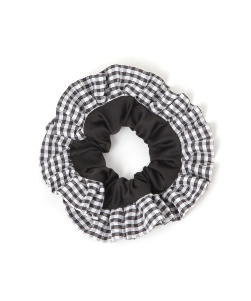 repipi armario（レピピ アルマリオ）の「フリルシュシュ（シュシュ・キッズ・ホワイト系その他/ブラック・FREE）」の2枚目の写真