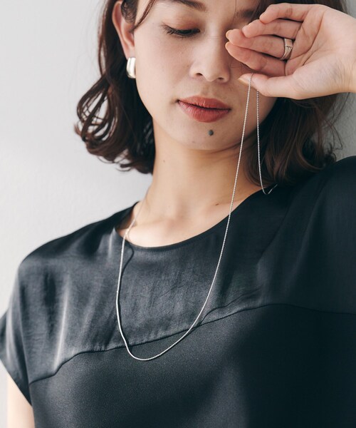 UNTITLED(アンタイトル)の「【ステンレス】ショートラリエット(ネックレス・レディース・ゴールド/シルバー・99)」の9枚目の写真
