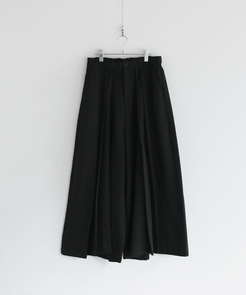 LILL（リル）の「ハイウエストワイドドレーププリーツ袴スラックス（スラックス・メンズ・ブラック/グレー・M/S/XL/L）」の22枚目の写真