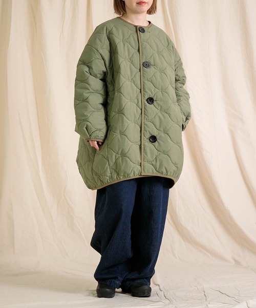 Brocante / ブロカント] NCポプリン(中綿) キルトココンコート