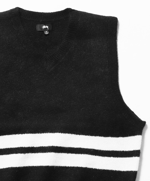 stussy 21AW ニットベストM STUSSY 】LOOSE KNIT LINEN VEST/ユニセックス ニットベスト (STUSSY