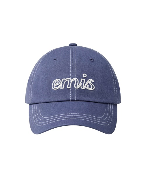 LETTERING LOGO WHITE STITCH BALL CAP（キャップ）｜EMIS
