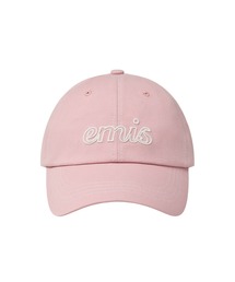 EMIS(C~X)LETTERING LOGO WHITE STITCH BALL CAP(Lbv)