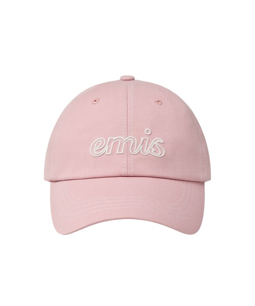 【emis】WHITE STITCH BALL CAP_11colors ☆韓国人気☆ WHITE STITCH BALL CAP-NAVY - EMIS