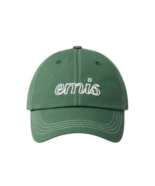 【EMIS】 LETTERING LOGO WHITE STITCH BALL CAP /追跡付 LETTERING LOGO WHITE STITCH BALL CAP（キャップ）｜EMIS