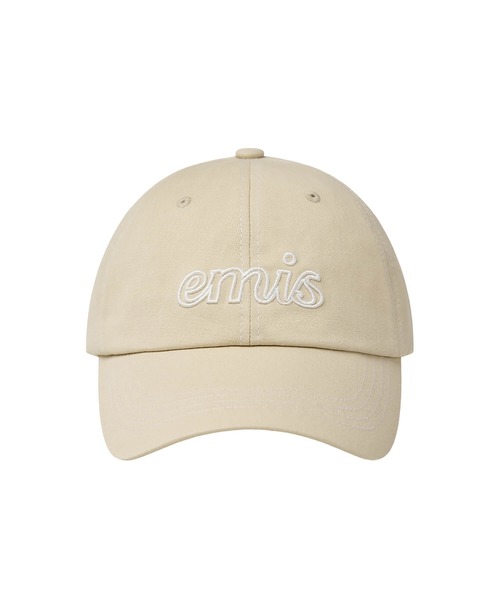 【EMIS】 LETTERING LOGO WHITE STITCH BALL CAP /追跡付 LETTERING LOGO WHITE STITCH BALL CAP（キャップ）｜EMIS