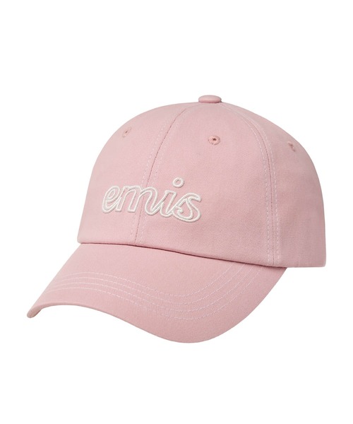 LETTERING LOGO WHITE STITCH BALL CAP（キャップ）｜EMIS