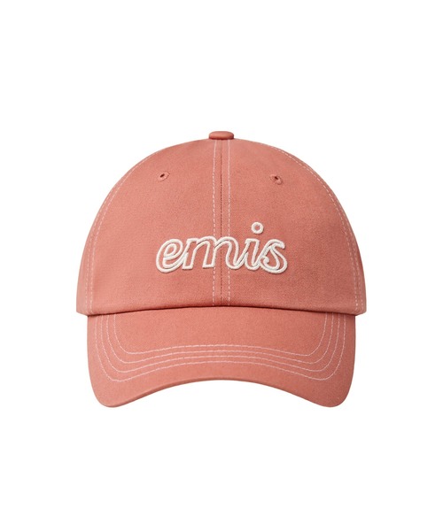 【EMIS】 LETTERING LOGO WHITE STITCH BALL CAP /追跡付 LETTERING LOGO WHITE STITCH BALL CAP（キャップ）｜EMIS