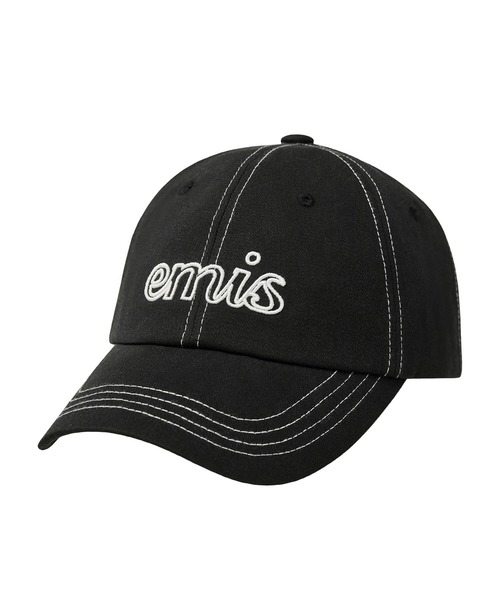 LETTERING LOGO WHITE STITCH BALL CAP（キャップ）｜EMIS