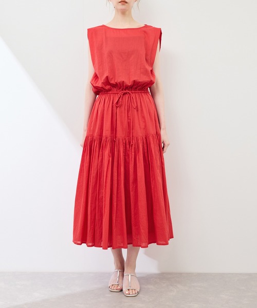 ROPE' PICNIC(ロペピクニック)の「コットンボイルティアードワンピース(ワンピース・レディース・ブラック/レッド/ブラウン・38)」の21枚目の写真