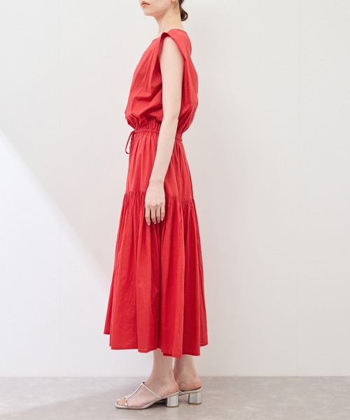 ROPE' PICNIC(ロペピクニック)の「コットンボイルティアードワンピース(ワンピース・レディース・ブラック/レッド/ブラウン・38)」の22枚目の写真