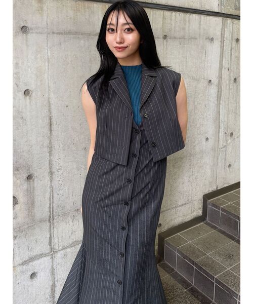 セール】ジレレイヤードジャンパースカート（ジャンパースカート