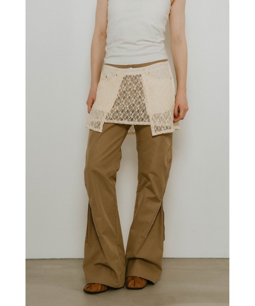 Knuth Marf　トップス×パンツ　写真コーディネートセット 2piece zip flare pants（その他パンツ）｜Knuth Marf