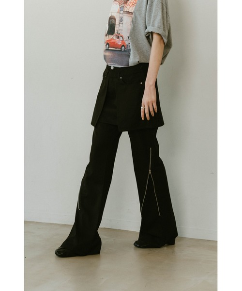 Knuth Marf(クヌースマーフ)の「2piece zip flare pants(その他パンツ・レディース・ブラック/ベージュ/ブラウン・SMALL/MEDIUM/X-SMALL)」の7枚目の写真
