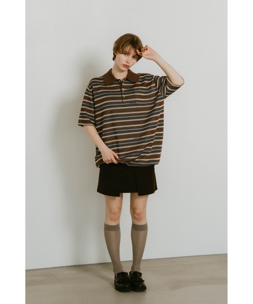 Knuth Marf　トップス×パンツ　写真コーディネートセット Knuth Marf/クヌースマーフ】ドッキングチュールトップス（T