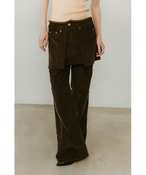 2piece zip flare pants（その他パンツ）｜Knuth Marf（クヌースマーフ
