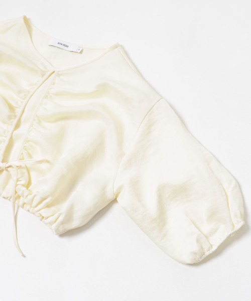 RITA ROW（リタロウ）の「RITA ROW　LUMEN TOP（シャツ/ブラウス・レディース・ベージュ・X-SMALL）」の10枚目の写真