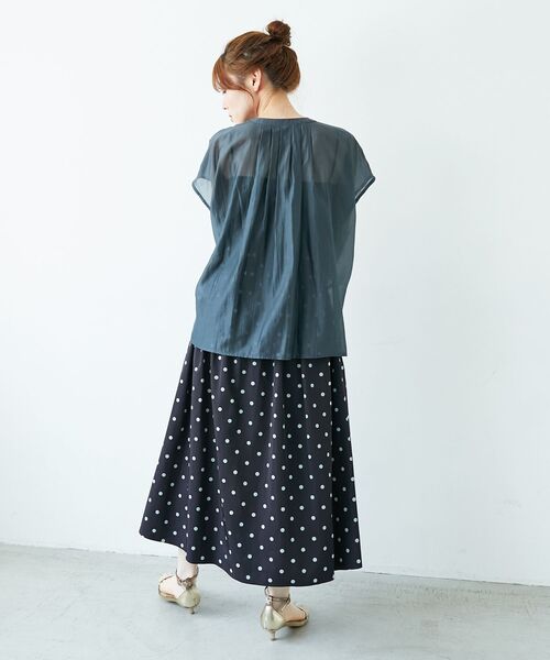 le.coeur blanc(ルクールブラン)の「リバーシブルタフタスカート(スカート・レディース・ホワイト系その他2/グレー/ブラック系その他・36/38)」の11枚目の写真