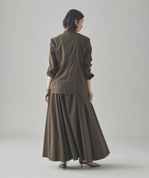 Curensology（カレンソロジー）の「Curensology(カレンソロジー)/コットンシャツジャケット（テーラードジャケット・レディース・カーキ/ブラック・FREE）」の14枚目の写真