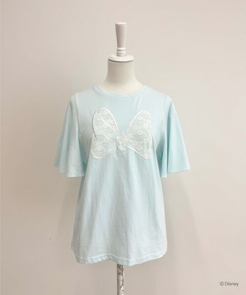 アリーム ディズニー ミニー フレアスリーブレースリボンTシャツ ミニー / フレアスリーブレースリボンTシャツ/Areeam（アリーム