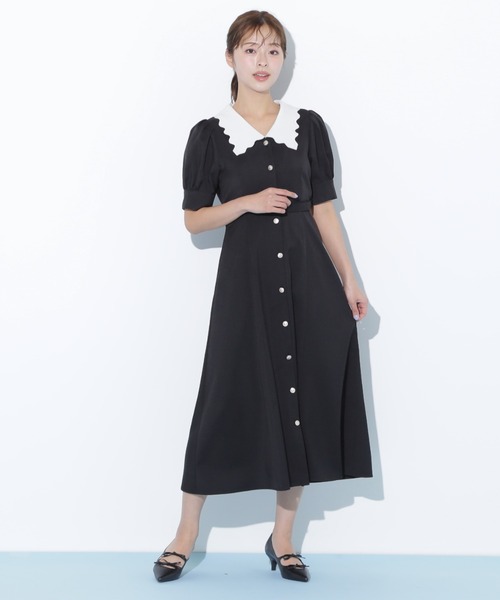 JILL STUART ジルスチュアート ワンピース セール】◇シャイニーフラワーラッフルワンピース（ワンピース