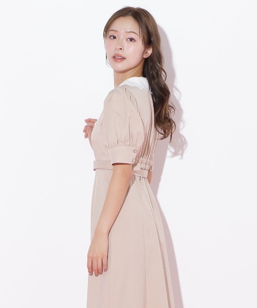 JILL by JILL STUART(ジルバイジルスチュアート)の「◇スカラップカラーワンピース(ワンピース・レディース・ベージュ/ブラック・SMALL/MEDIUM)」の17枚目の写真