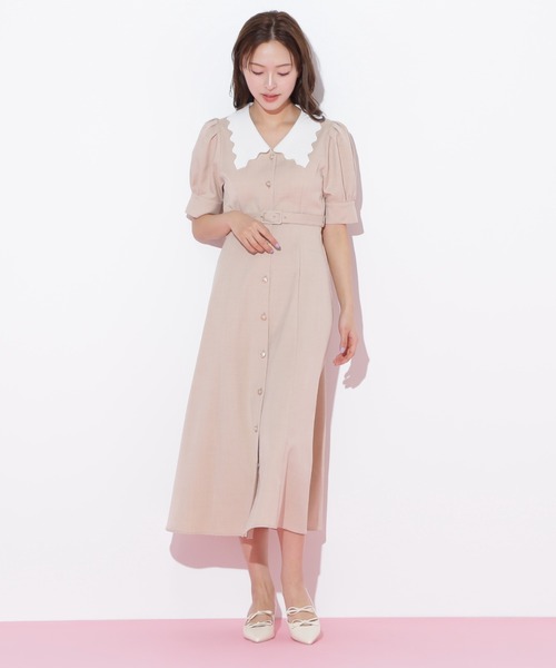 JILL STUART ジルスチュアート ワンピース ◇スカラップカラーワンピース（ワンピース）｜JILL by JILL