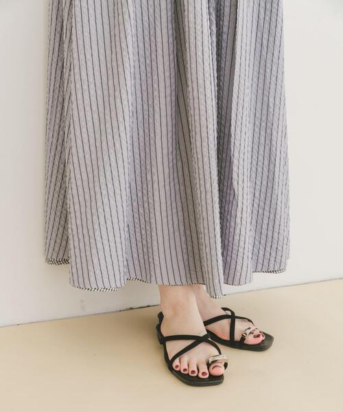 ITEMS URBANRESEARCH（アイテムズ アーバンリサーチ）の「リバーシブルタックスカート（スカート・レディース・ブラック/ネイビー・FREE）」の20枚目の写真