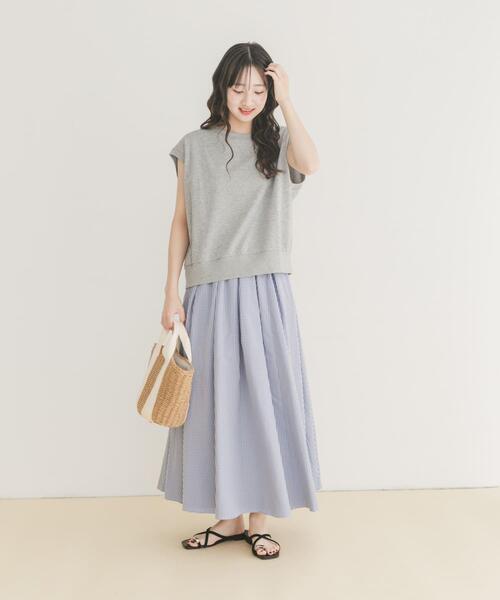 ITEMS URBANRESEARCH（アイテムズ アーバンリサーチ）の「リバーシブルタックスカート（スカート・レディース・ブラック/ネイビー・FREE）」の14枚目の写真