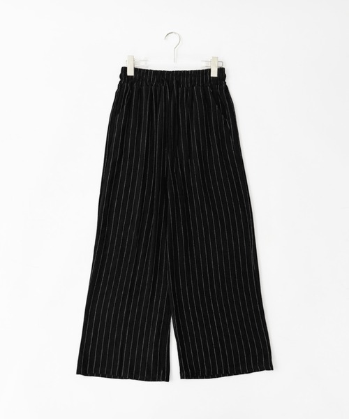 on:nue（オンニュ）の「【on:nue】[着用動画あり！/3色展開] リネンストライプワイドパンツ（その他パンツ・レディース・ブラック/ベージュ/ホワイト・FREE）」の15枚目の写真