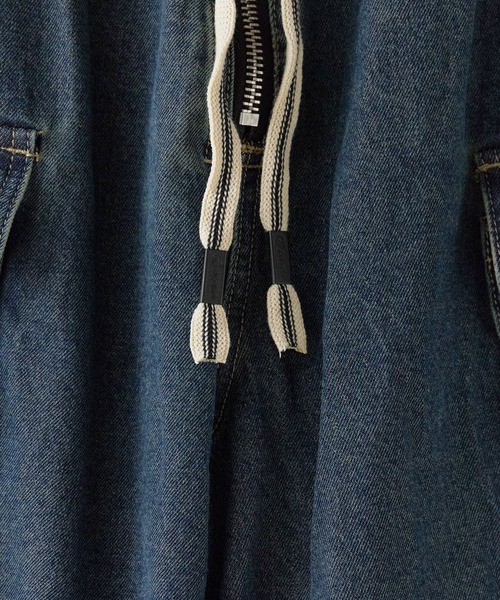 Theater code（シアターコード）の「Faded cut-off half denim/色落ち加工カットオフハーフデニム（デニムパンツ・メンズ・ブルー・L/M）」の6枚目の写真