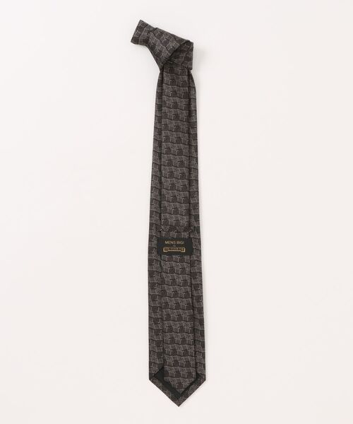 MEN'S BIGI（メンズビギ）の「【TIE YOUR TIE/タイユアタイ】モダンジオメトリック柄ネクタイ（ネクタイ・メンズ・ブラック/ボルドー・FREE）」の3枚目の写真