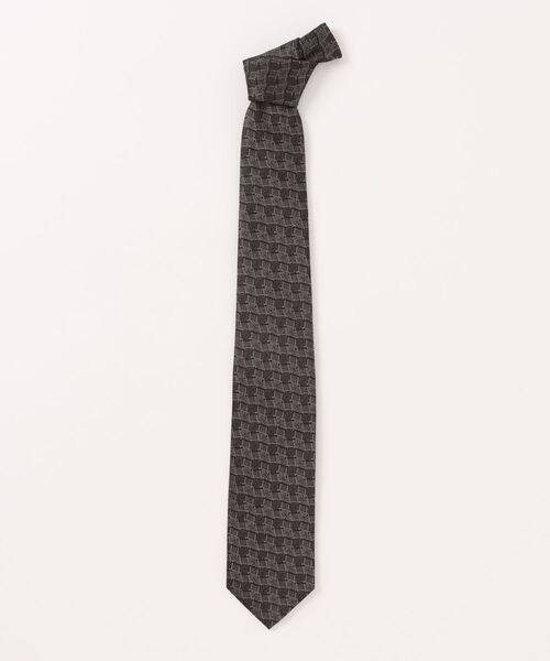 MEN'S BIGI（メンズビギ）の「【TIE YOUR TIE/タイユアタイ】モダンジオメトリック柄ネクタイ（ネクタイ・メンズ・ブラック/ボルドー・FREE）」の12枚目の写真