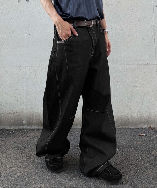 sedacle（セダクル）の「リジットカーブデニム（デニムパンツ・レディース・ブラック/インディゴブルー・MEDIUM/LARGE/SMALL）」の22枚目の写真