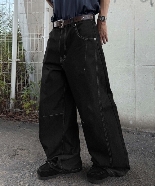 sedacle（セダクル）の「リジットカーブデニム（デニムパンツ・レディース・ブラック/インディゴブルー・MEDIUM/LARGE/SMALL）」の20枚目の写真