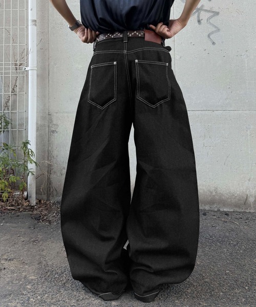 sedacle（セダクル）の「リジットカーブデニム（デニムパンツ・レディース・ブラック/インディゴブルー・MEDIUM/LARGE/SMALL）」の21枚目の写真