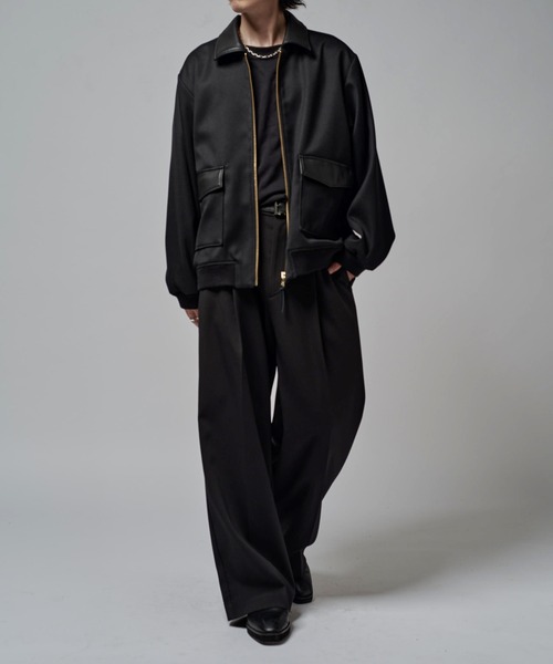 Lui's(ルイス)の「クラシックカルゼZIPブルゾン(ブルゾン・メンズ・ブラック/ベージュ/ネイビー・S/M)」の10枚目の写真