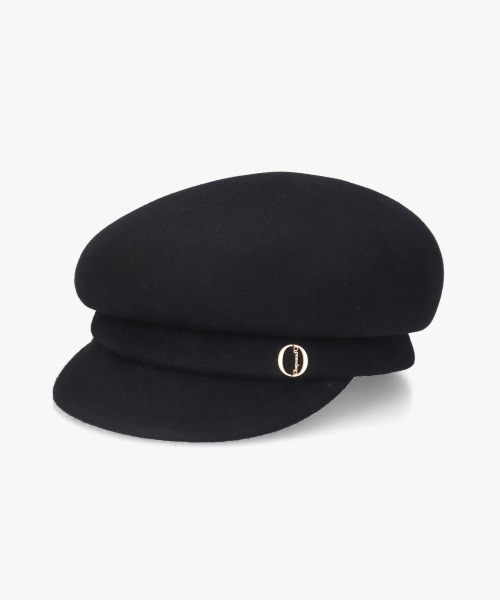 Chapeau d' O（シャポードオー）の「Chapeau d' O  Side Tuck Wo Felt Cas / シャポードオー（キャスケット・レディース・ブラック/グレー・M/57.5cm）」の8枚目の写真