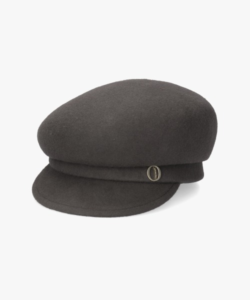 Chapeau d' O（シャポードオー）の「Chapeau d' O  Side Tuck Wo Felt Cas / シャポードオー（キャスケット・レディース・ブラック/グレー・M/57.5cm）」の14枚目の写真