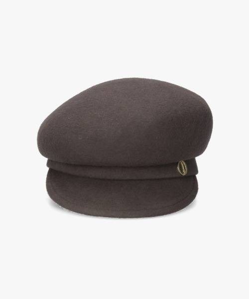 Chapeau d' O（シャポードオー）の「Chapeau d' O  Side Tuck Wo Felt Cas / シャポードオー（キャスケット・レディース・ブラック/グレー・M/57.5cm）」の15枚目の写真