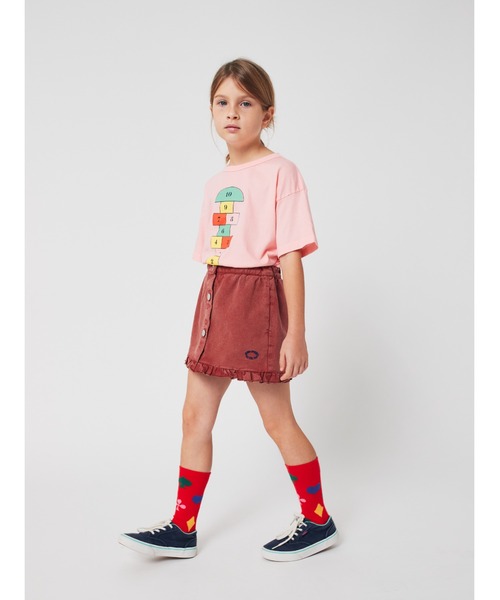 BOBO CHOSES（ボボショーズ）の「Tic Tac Toe ruffled skirt（スカート・キッズ・ブラウン・4-5YEAR/6-7YEAR/8-9y/2-3YEAR/10-11y/12-13y）」の3枚目の写真