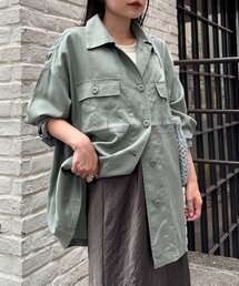 さらっとテンセルオーバーシャツ