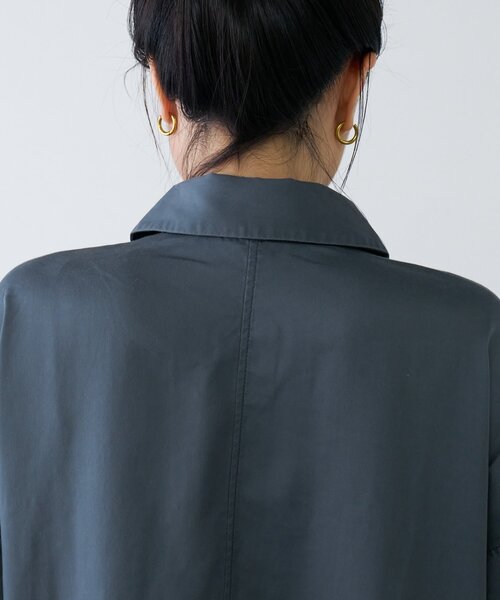 CIAOPANIC TYPY(チャオパニックティピー)の「さらっとテンセルオーバーシャツ(シャツ/ブラウス・レディース・チャコールグレー/カーキ/ベージュ・ONE SIZE)」の14枚目の写真